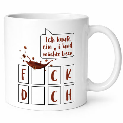 Ich kaufe ein i | Glücksrad Rätsel F*ck D*ch Humor Geschenkidee Tasse