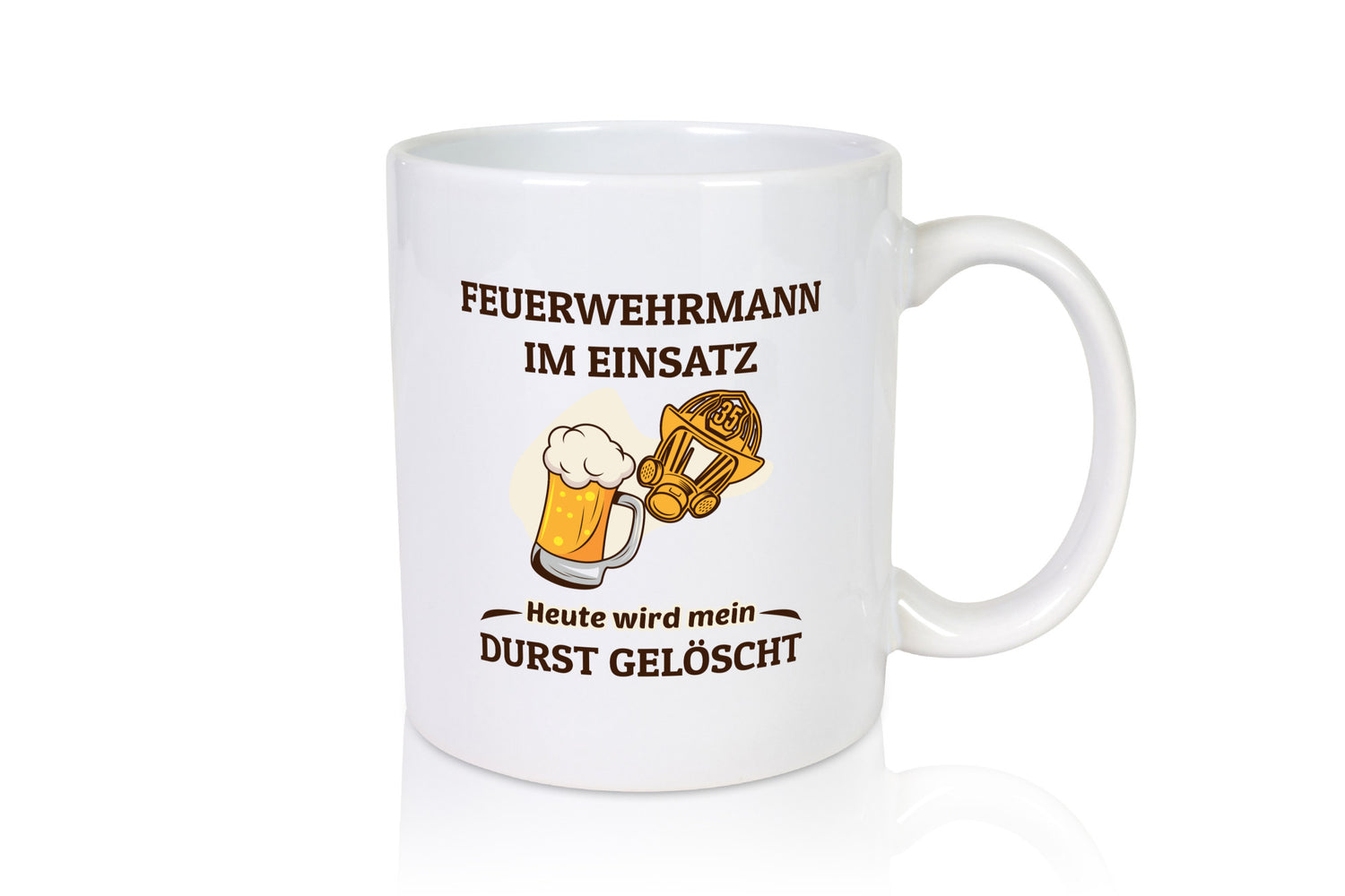 Heute wird mein durst gelöscht | Feuerwehrmann Bier lustiger Spruch Geschenk