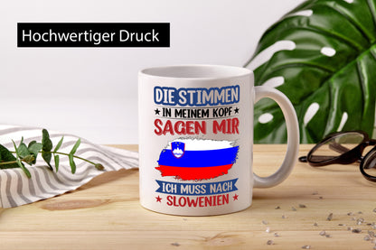 Slowenien | Urlaub Stimmen in meinem Kopf Traumland v2 Geschenk Humor