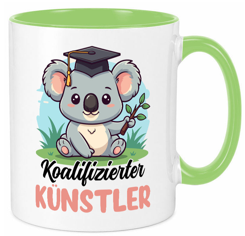 Koalifizierter Künstler | Kunst Humor Geschenkidee Tasse