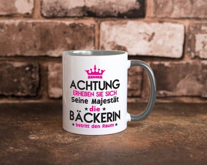 Seine Majestät Bäckerin | Bäckerei Frauen Backen Humor Geschenkidee Tasse