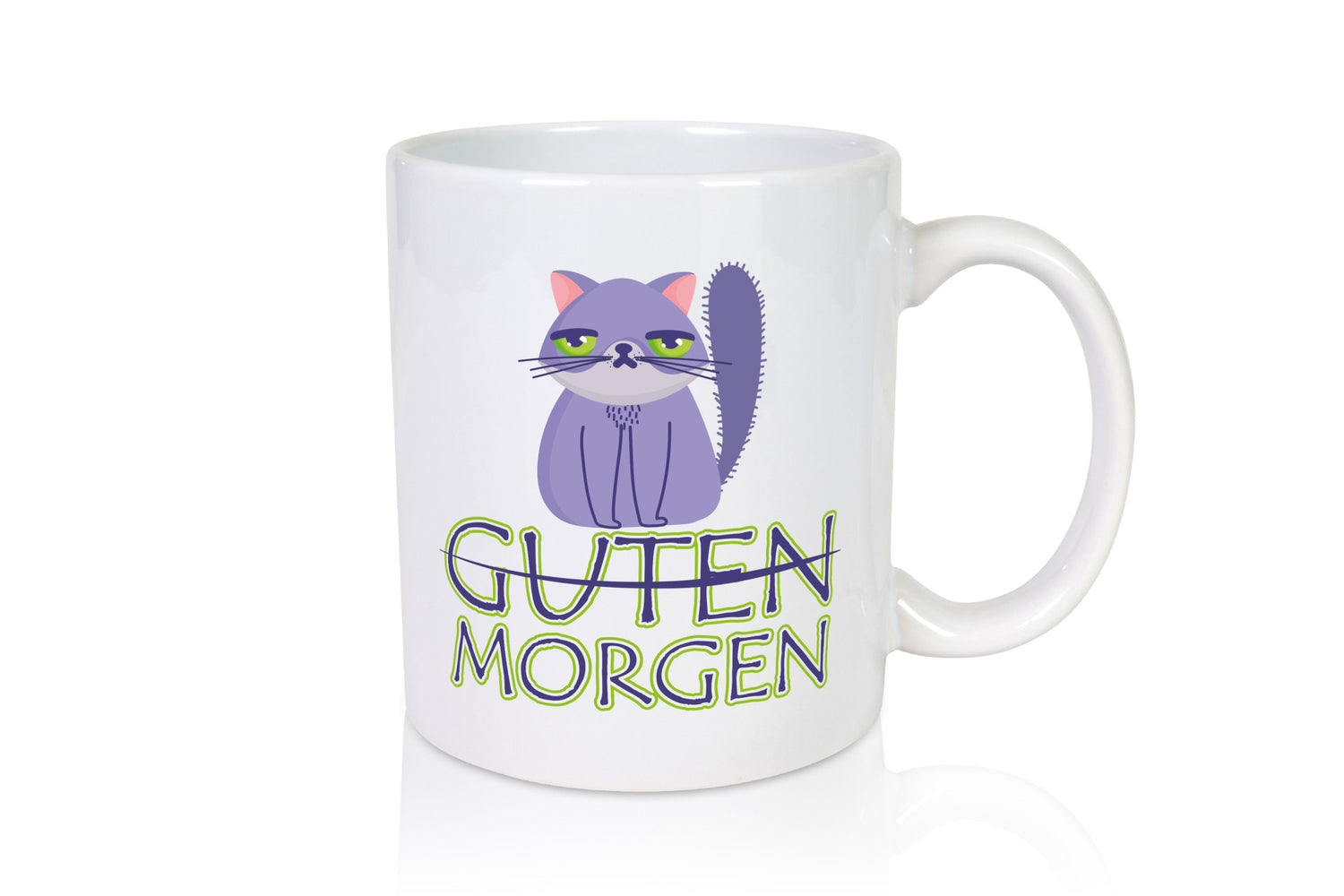 Guten Morgen Katze v2 lustig Tierliebhaber Humor Geschenk Tasse