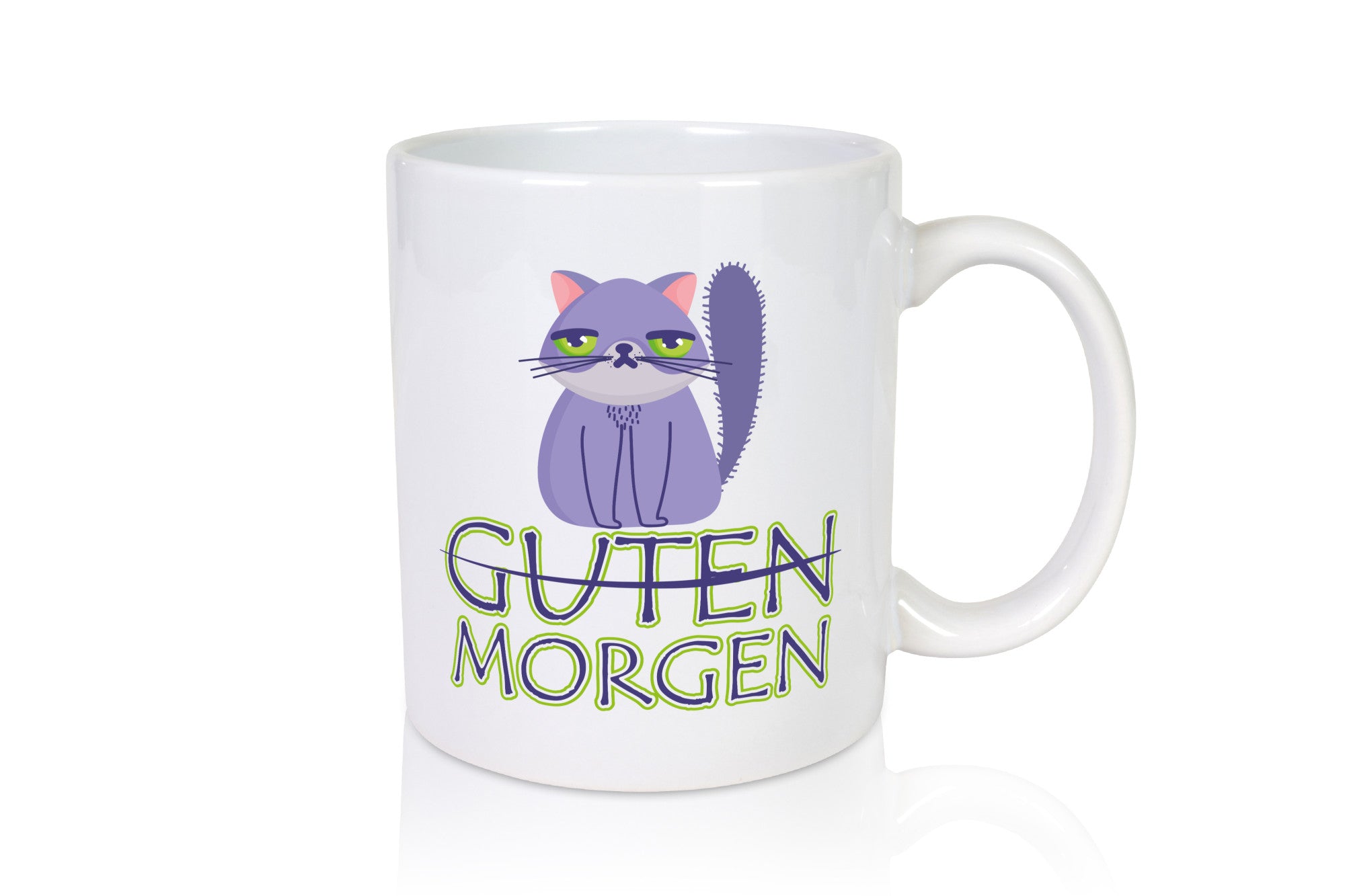 Guten Morgen Katze v2 lustig Tierliebhaber Humor Geschenk Tasse