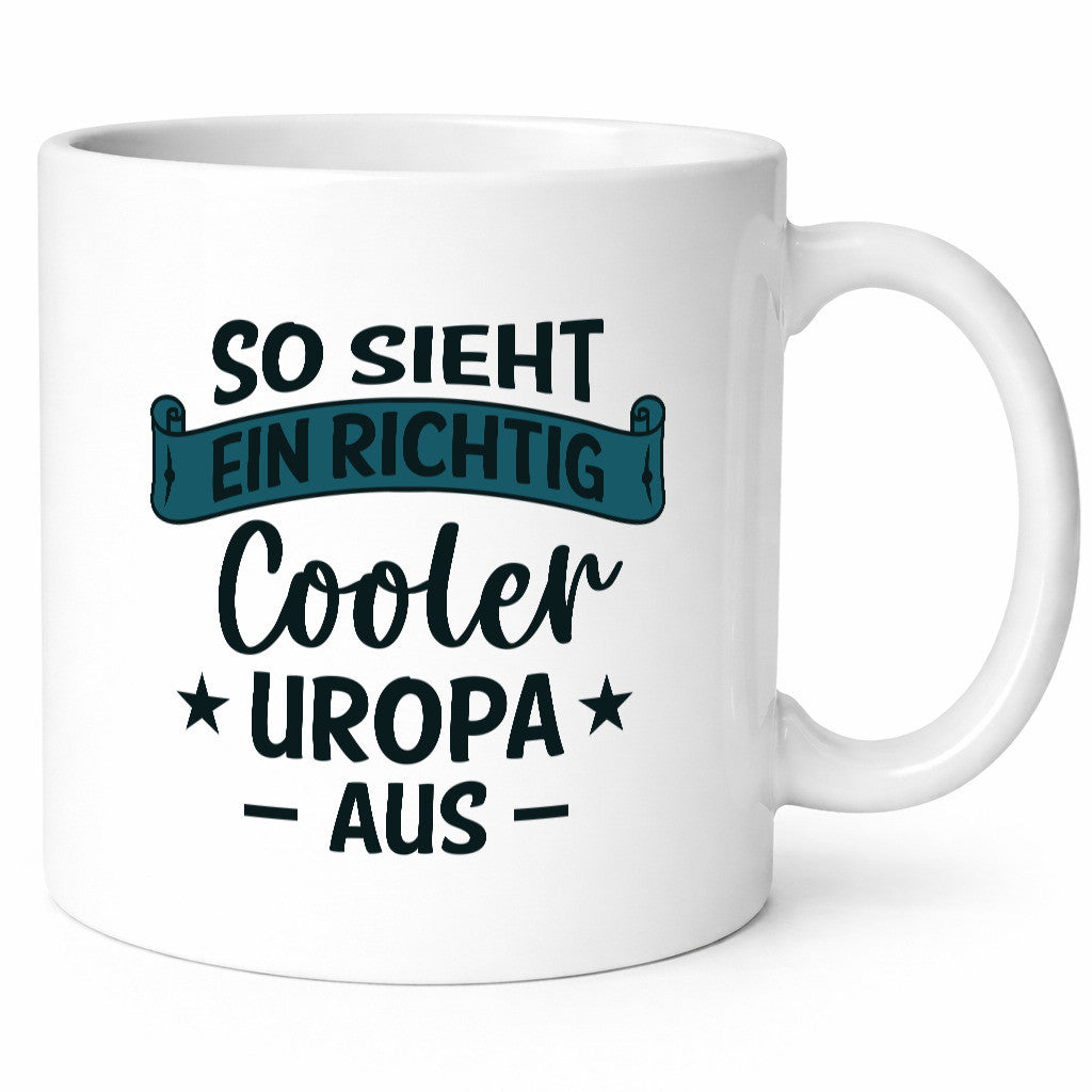 Cooler Uropa | Urkunde Sterne lustiger Spruch Geschenk Familie Geschenkidee