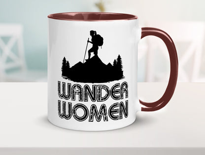 Wander Woman | Wandern Berge Geschenk Familie Geschenkidee lustiger Spruch Tasse