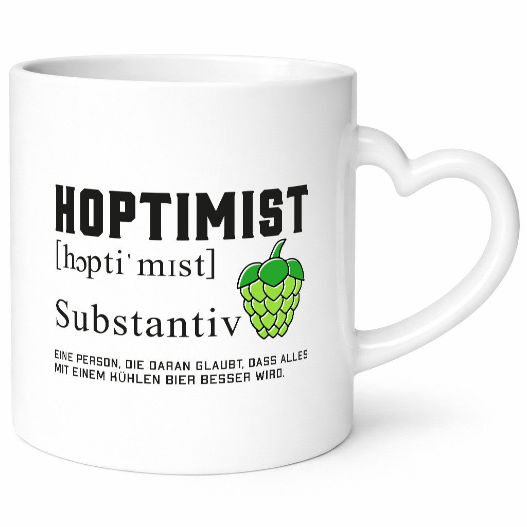 Hoptimist | Bierliebhaber Hopfen Bier Pils Party Geschenkidee Humor Tasse