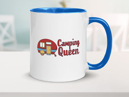 Camping Queen | Wohnanhänger Geschenk Humor Geschenkidee lustiger Spruch Tasse