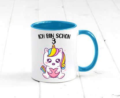 3. Geburtstag | Ich bin schon 3 Jahre Einhorn Mädchen lustig Geschenkidee