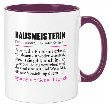 Hausmeisterin | Hauswart Beruf Spruch Humor Geschenkidee Arbeit Kollegen Büro