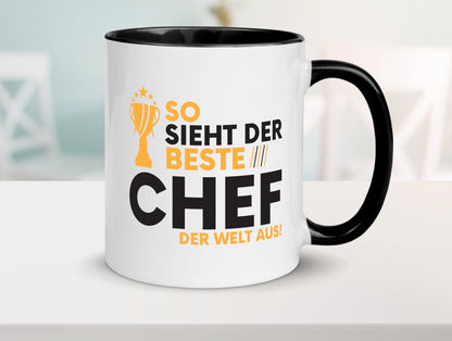 Der Weltbeste Chef | Führungskraft Vorgesetzter lustig Arbeit Kollegen Büro Tasse
