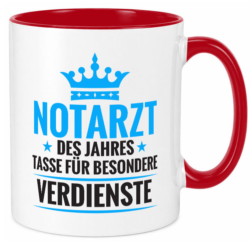 Besonderer Verdienst: Notarzt | Arzt Geschenk Humor Geschenkidee lustiger Tasse