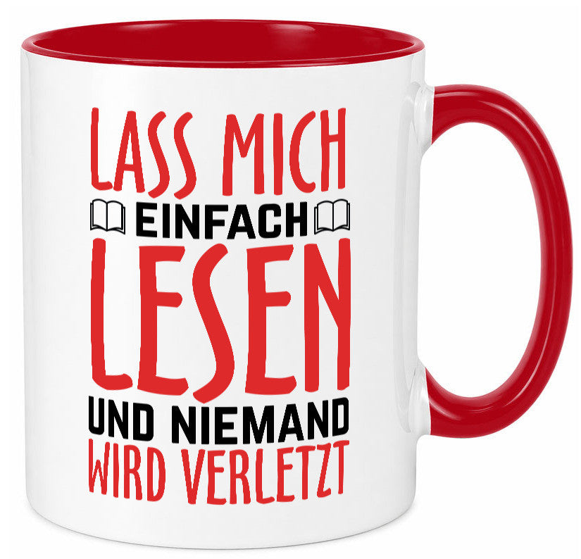 Lass mich Lesen Humor Geschenkidee Tasse
