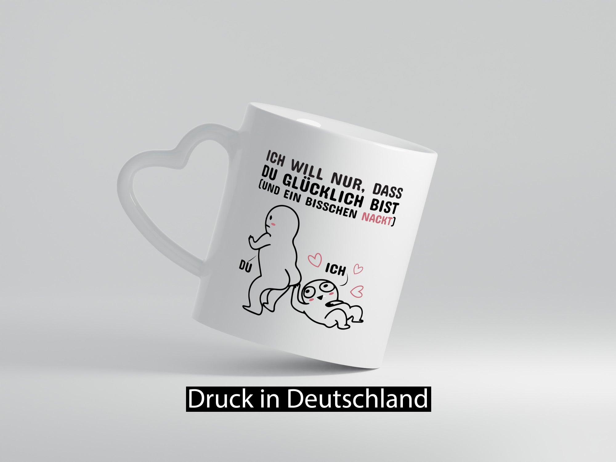 Nur ein bisschen nackt Humor Geschenkidee Tasse