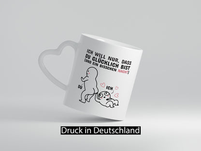Nur ein bisschen nackt Humor Geschenkidee Tasse