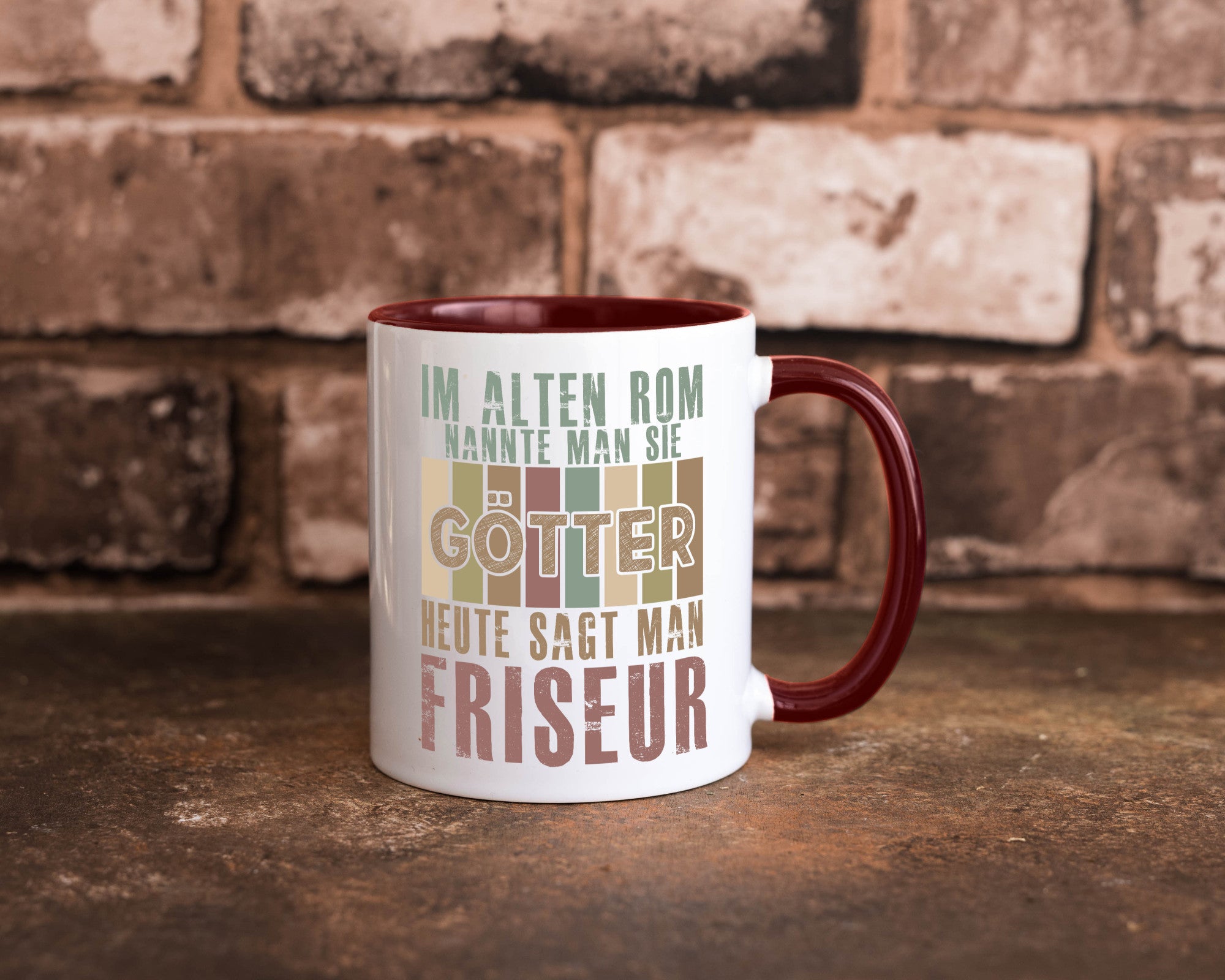 Heute sagt man: Friseur | Frisör Geschenkidee Humor Tasse