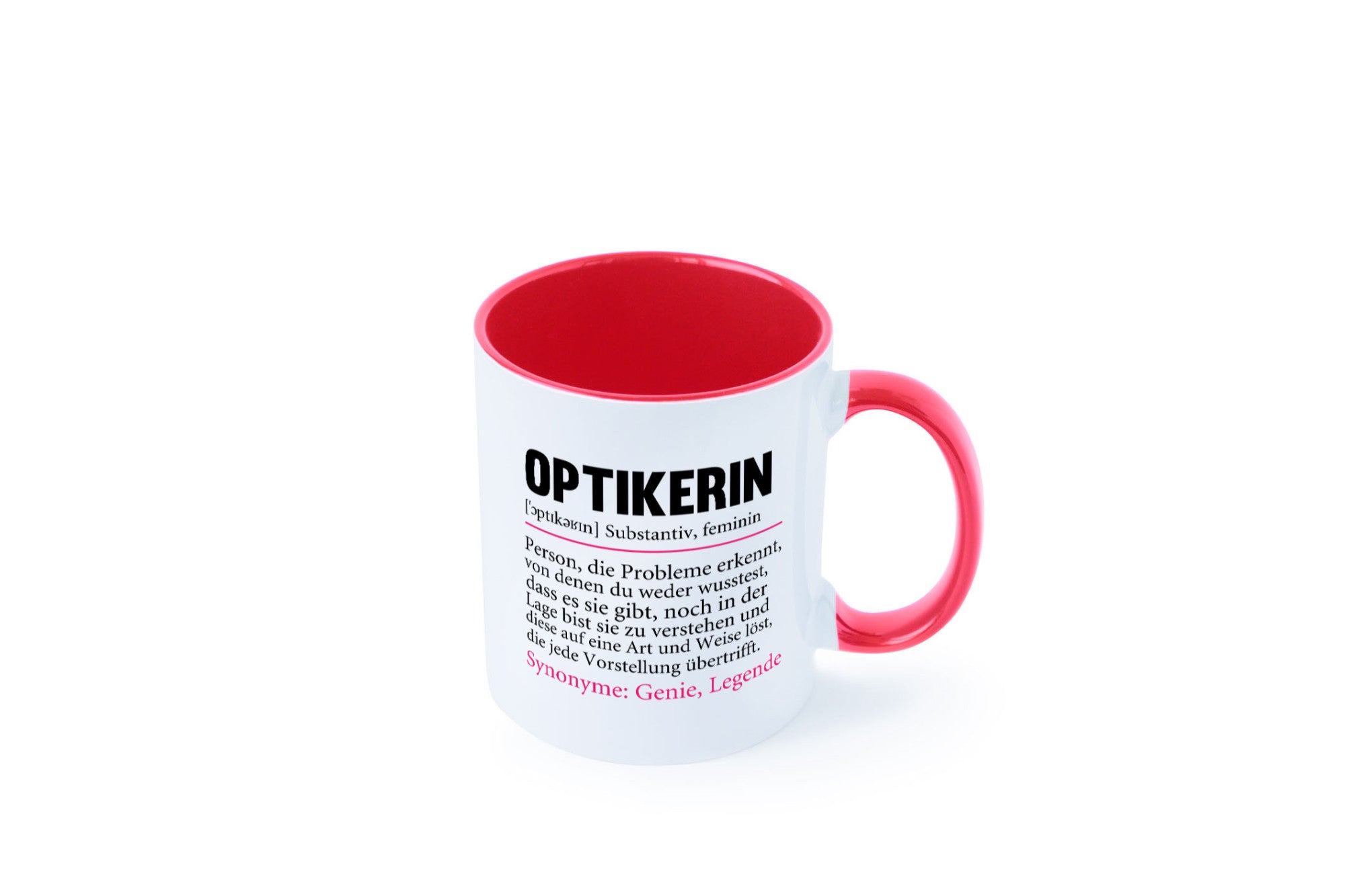 Optikerin | Spruch Humor Beruf Augenoptik Arbeit Kollegen Büro Geschenkidee