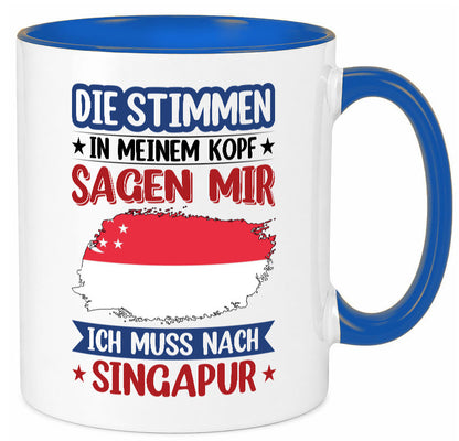 Singapur | Urlaub Stimmen in meinem Kopf Traumland v2 lustiger Spruch Geschenk