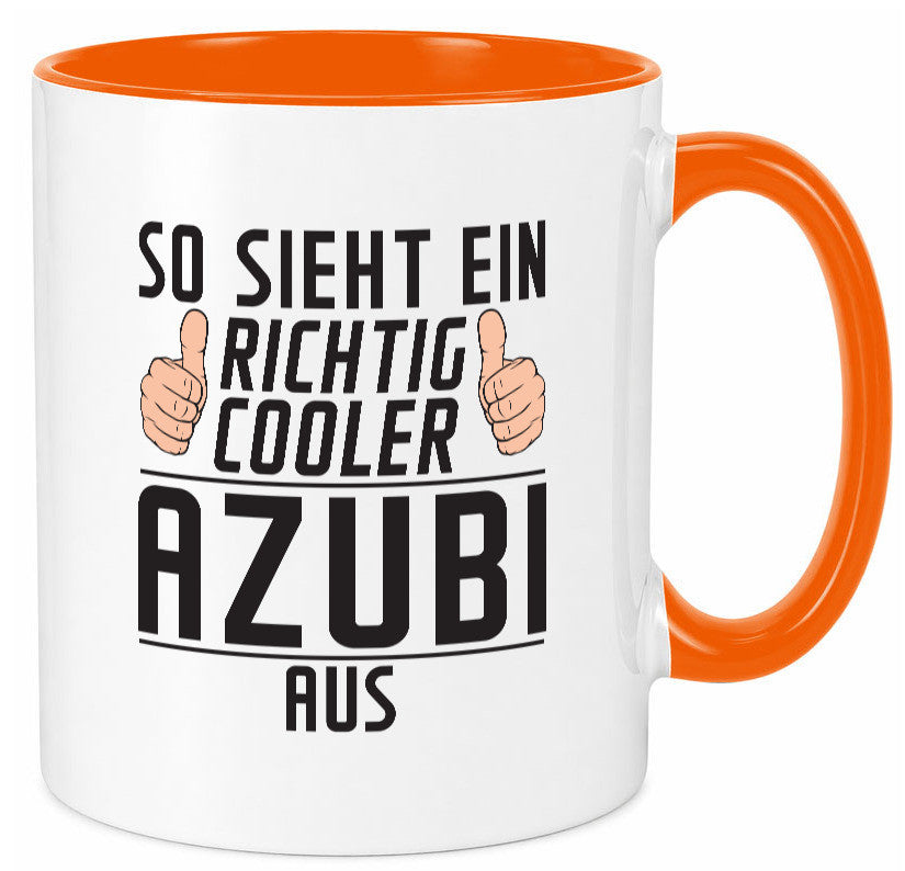 Richtig Cooler Azubi | Ausbildung Lehre Lehrling Geschenk Humor Geschenkidee Tasse