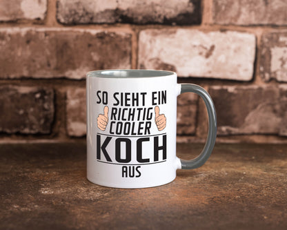 Richtig Cooler Koch | Chefkoch Humor Arbeit Kollegen Büro Geschenkidee Tasse