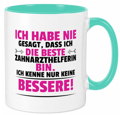 Die Beste Zahnarzthelferin | Zahnmedizin lustig Humor Geschenkidee Geschenk Tasse