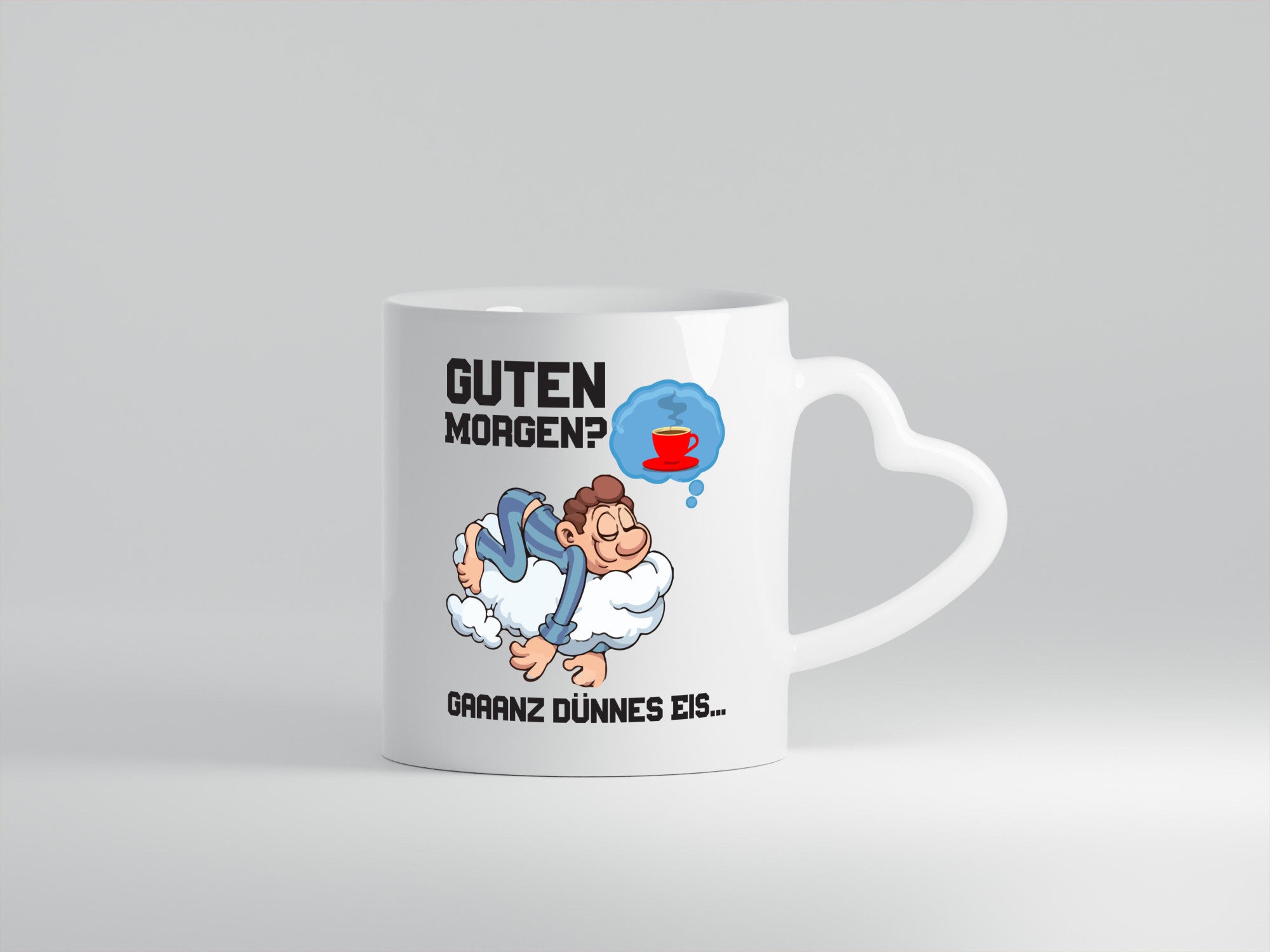 Ganz dünnes Eis | Morgenmuffel Tasse Kaffeetrinker Geschenkidee Humor