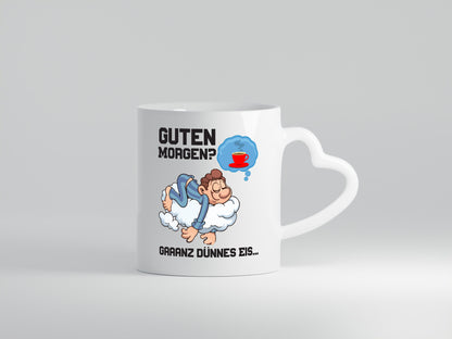 Ganz dünnes Eis | Morgenmuffel Tasse Kaffeetrinker Geschenkidee Humor