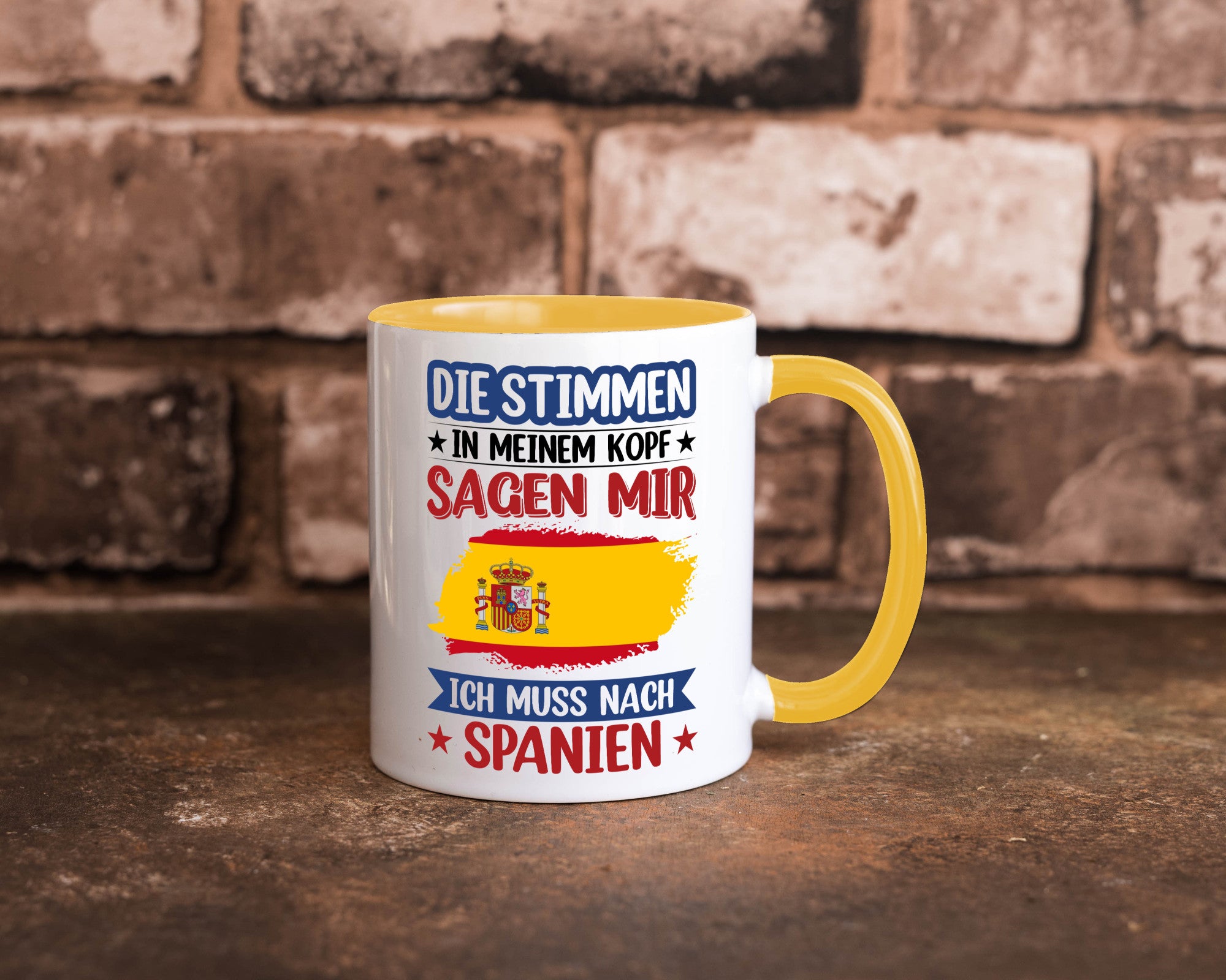 Spanien | Urlaub Stimmen in meinem Kopf Traumland v2 lustiger Spruch Geschenk