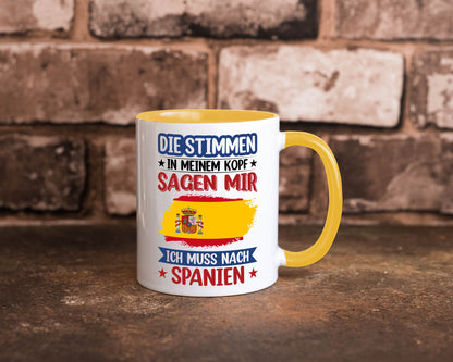 Spanien | Urlaub Stimmen in meinem Kopf Traumland v2 lustiger Spruch Geschenk