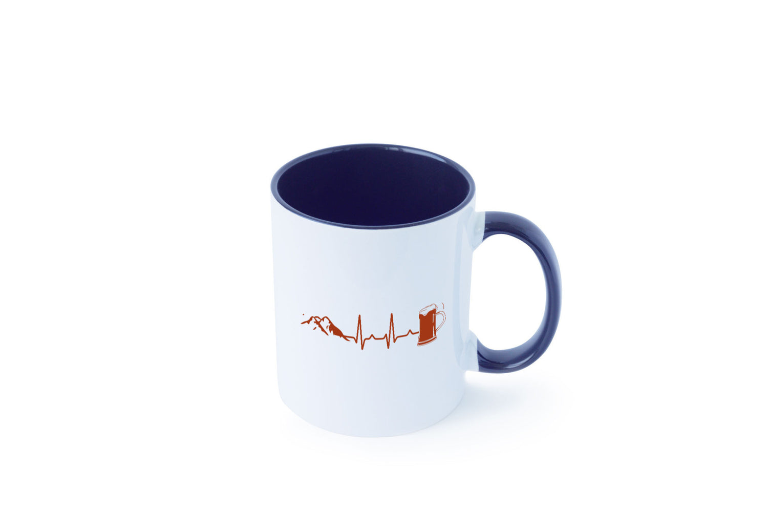 Berge und Bier | Wandern Wanderer Biertrinken Geschenkidee Humor Tasse