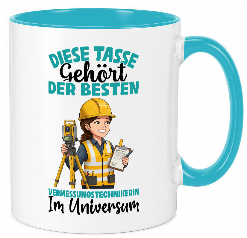 Im Universum: Vermessungstechnikerin | Techniker lustiger Spruch Geschenk Humor