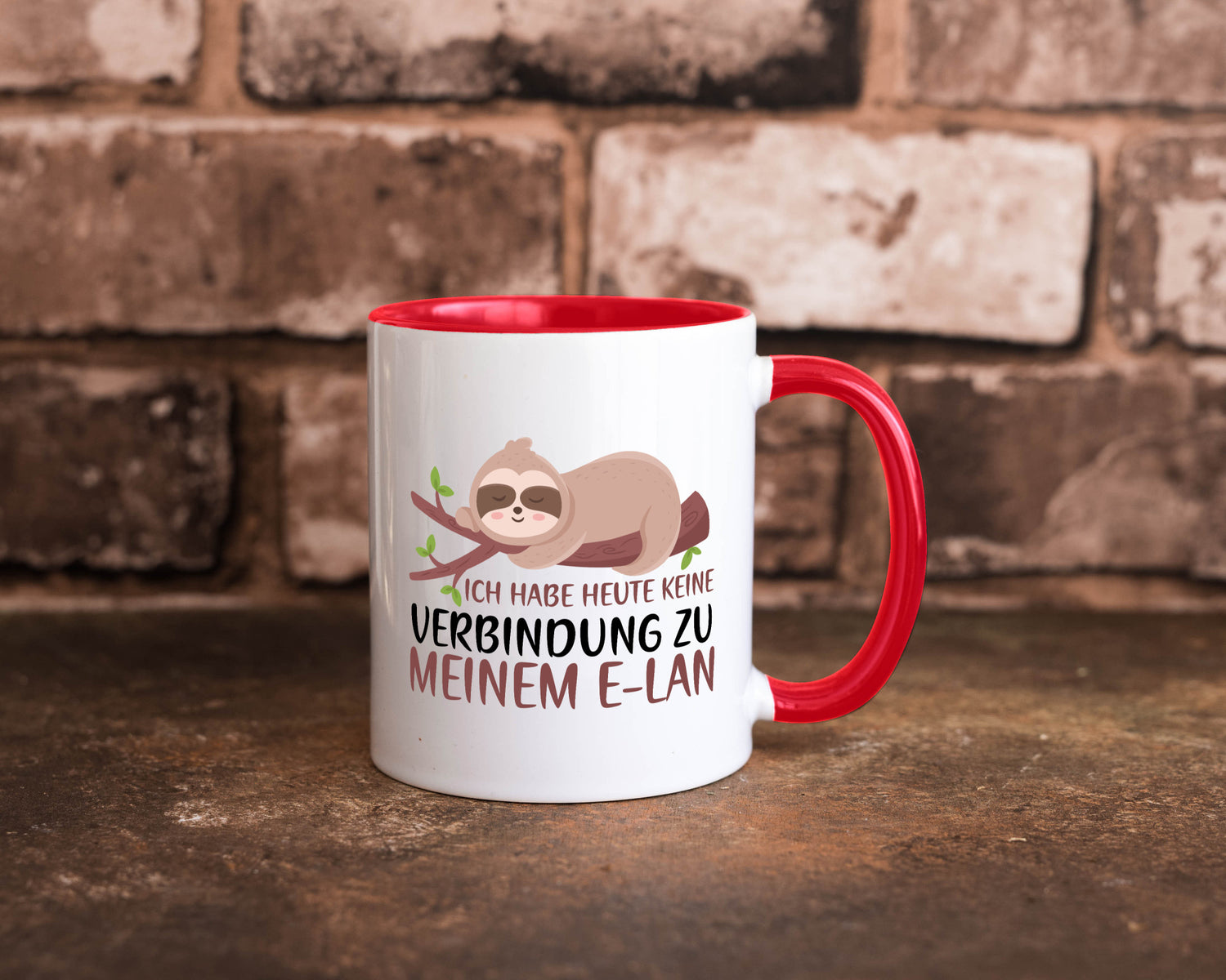 Verbindung zum Elan | WLAN Faultier Faulpelz Laufband Humor Tierliebhaber