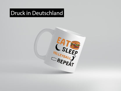 Eat Sleep Volleyball Repeat | Spieler Tasse Humor Geschenkidee