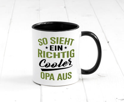 So sieht ein richtig Cooler Opa aus | Großvater Geschenkidee Familie Humor Tasse