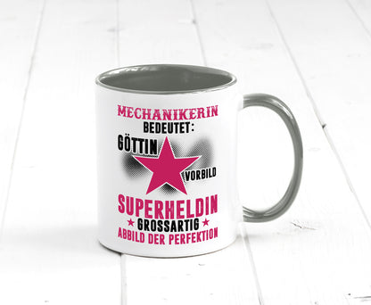 Bedeutung von Mechanikerin | KFZ Geschenkidee Humor Tasse