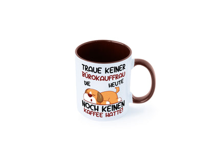 Traue keiner Bürokauffrau | Kauffrau lustig Arbeit Kollegen Büro Geschenk Tasse