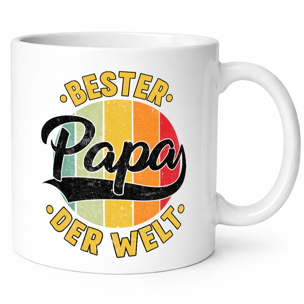 Bester Papa der Welt | Vatertag Vintage Geschenkidee Familie Humor Tasse