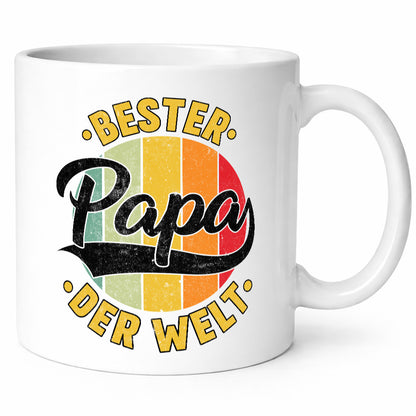 Bester Papa der Welt | Vatertag Vintage Geschenkidee Familie Humor Tasse