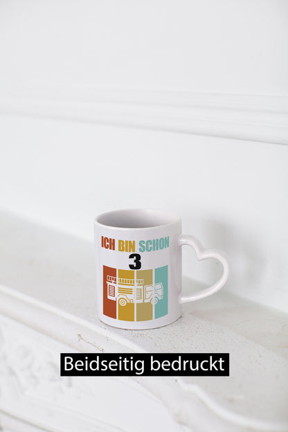 Ich bin schon 3 | 3. Geburtstag Kind Jähriger lustig Geschenkidee Geschenk Tasse