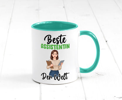 Beste Assistentin | Assistenz Hilfskraft v2 Geschenkidee Humor Tasse