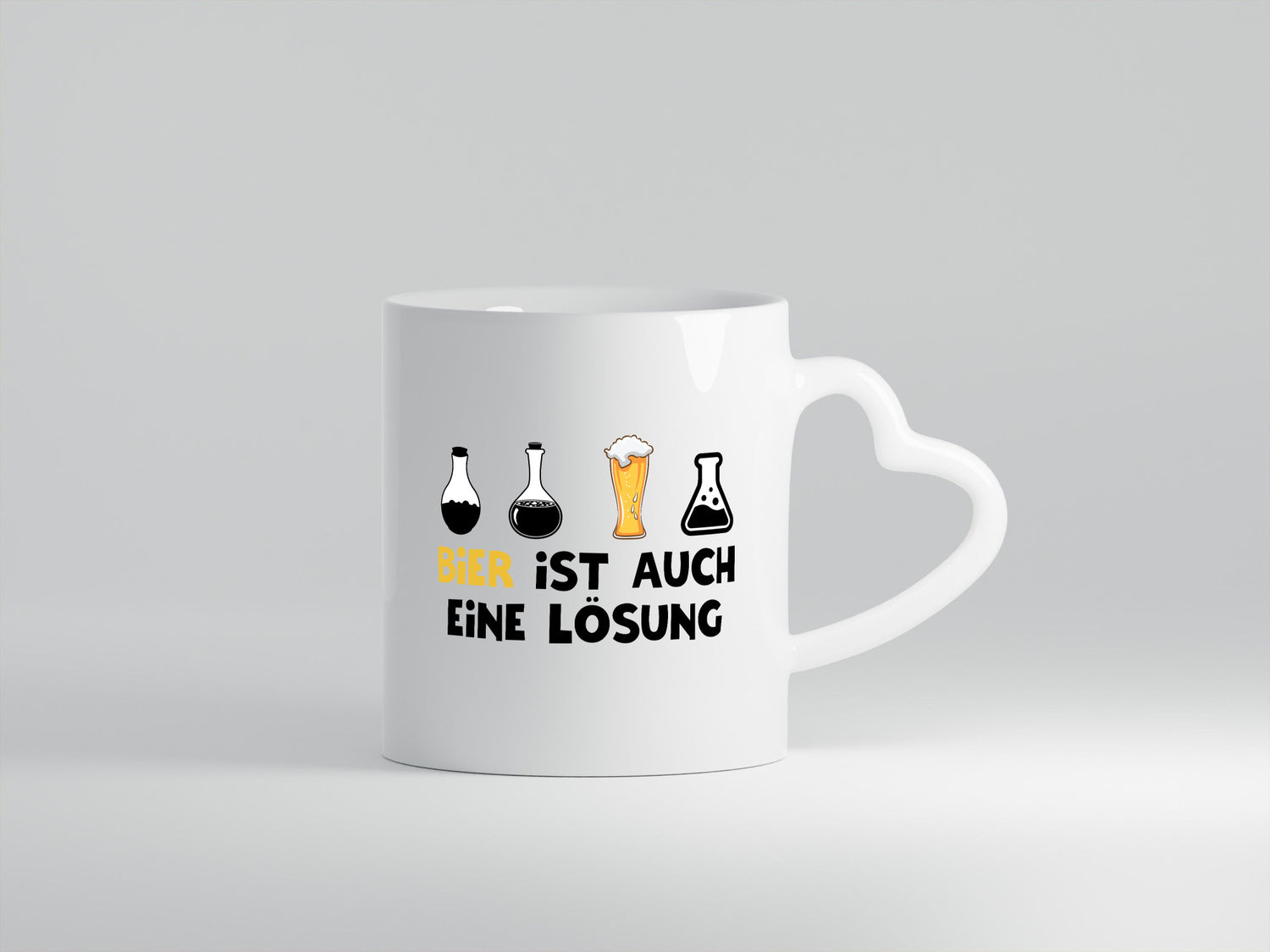 Bier ist auch eine Lösung | Bierliebhaber Biertrinker Geschenk Humor