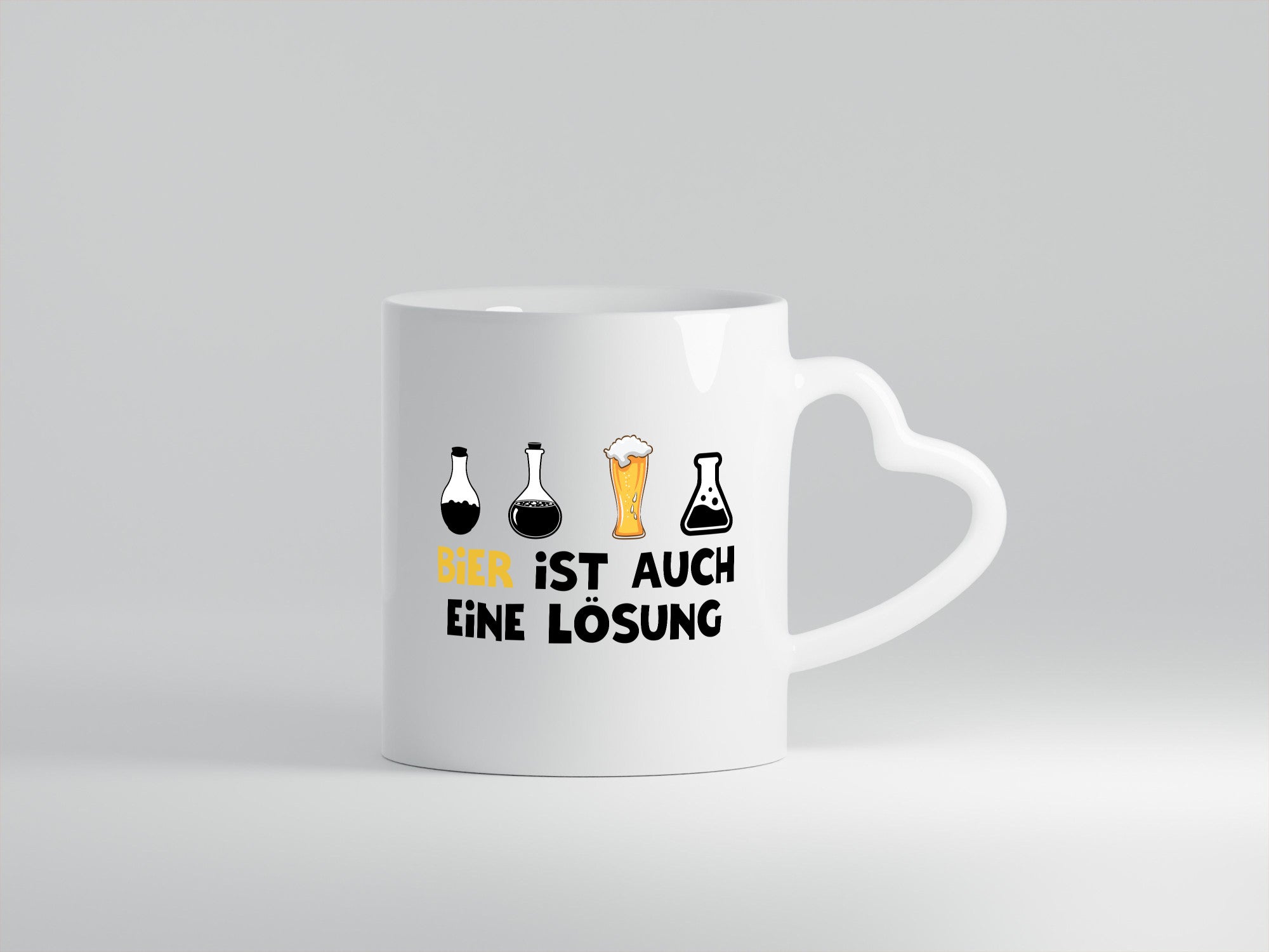 Bier ist auch eine Lösung | Bierliebhaber Biertrinker Geschenk Humor