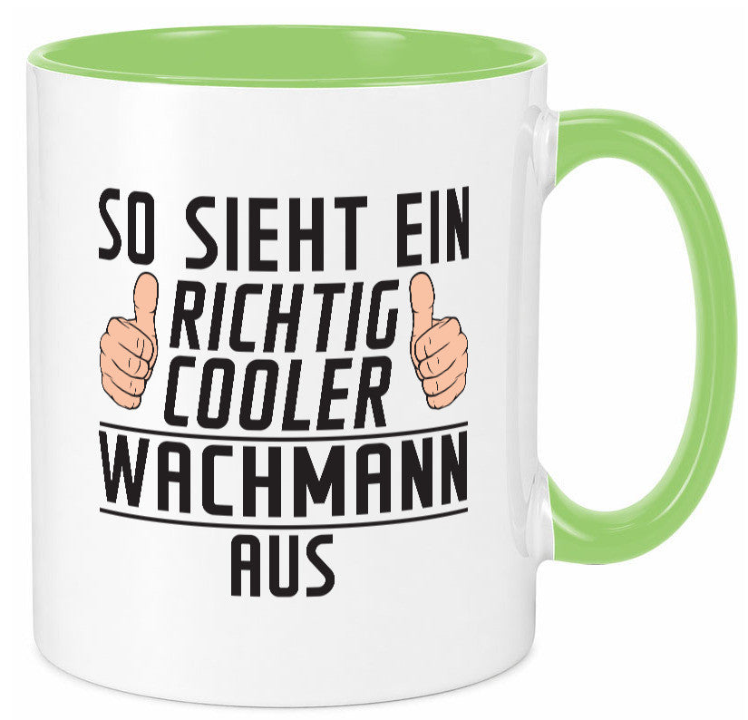 Richtig Cooler Wachmann | Wachpersonal Nachtwächter lustig Humor Geschenkidee