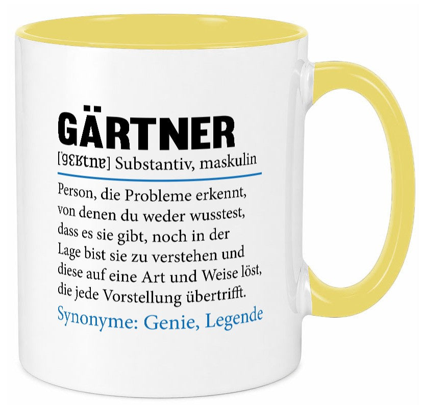Gärtner | lustig Gartenbau Beruf Spruch Arbeit Kollegen Büro Geschenk Tasse