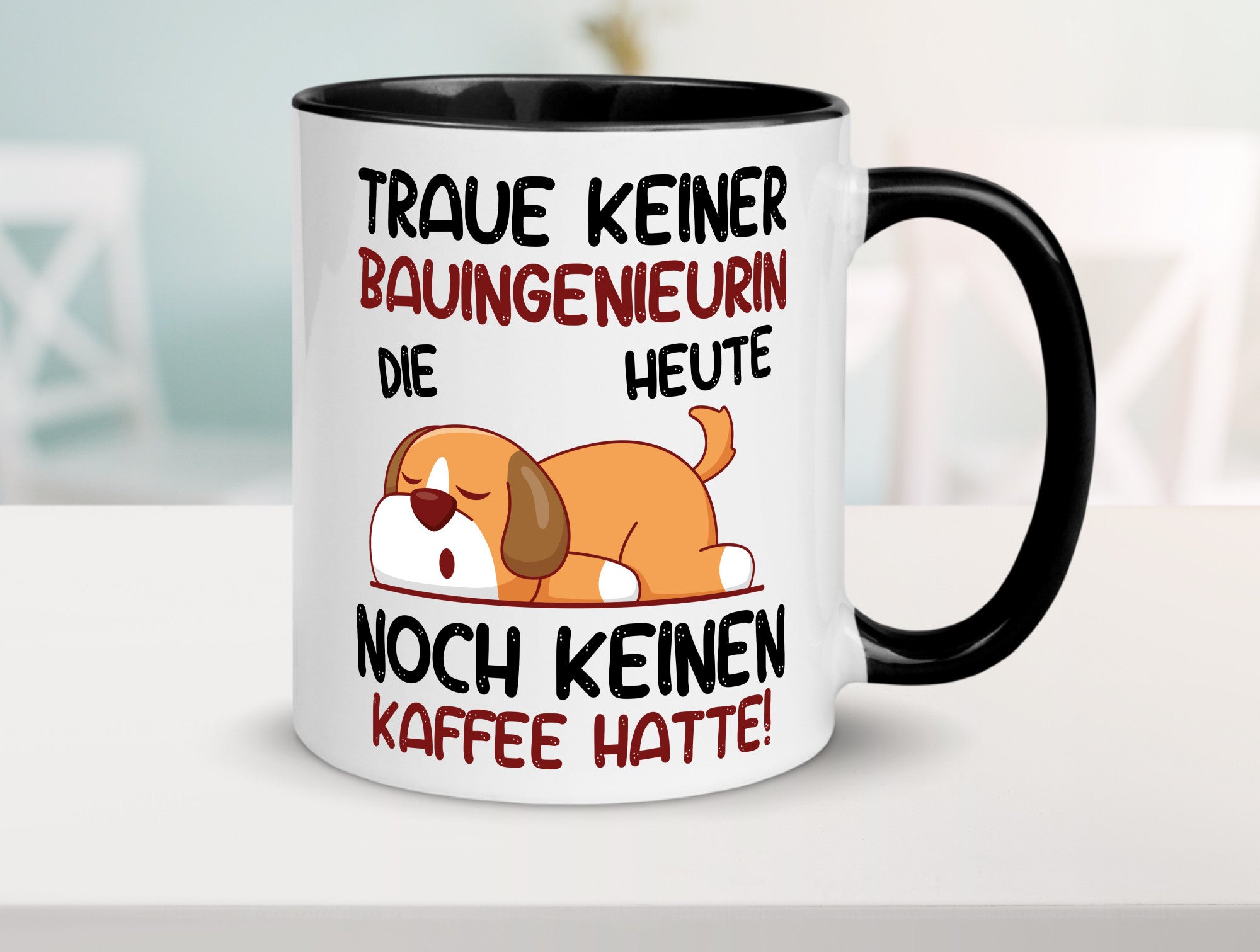 Traue keiner Bauingenieurin | Ingenieurin Geschenkidee Humor Tasse