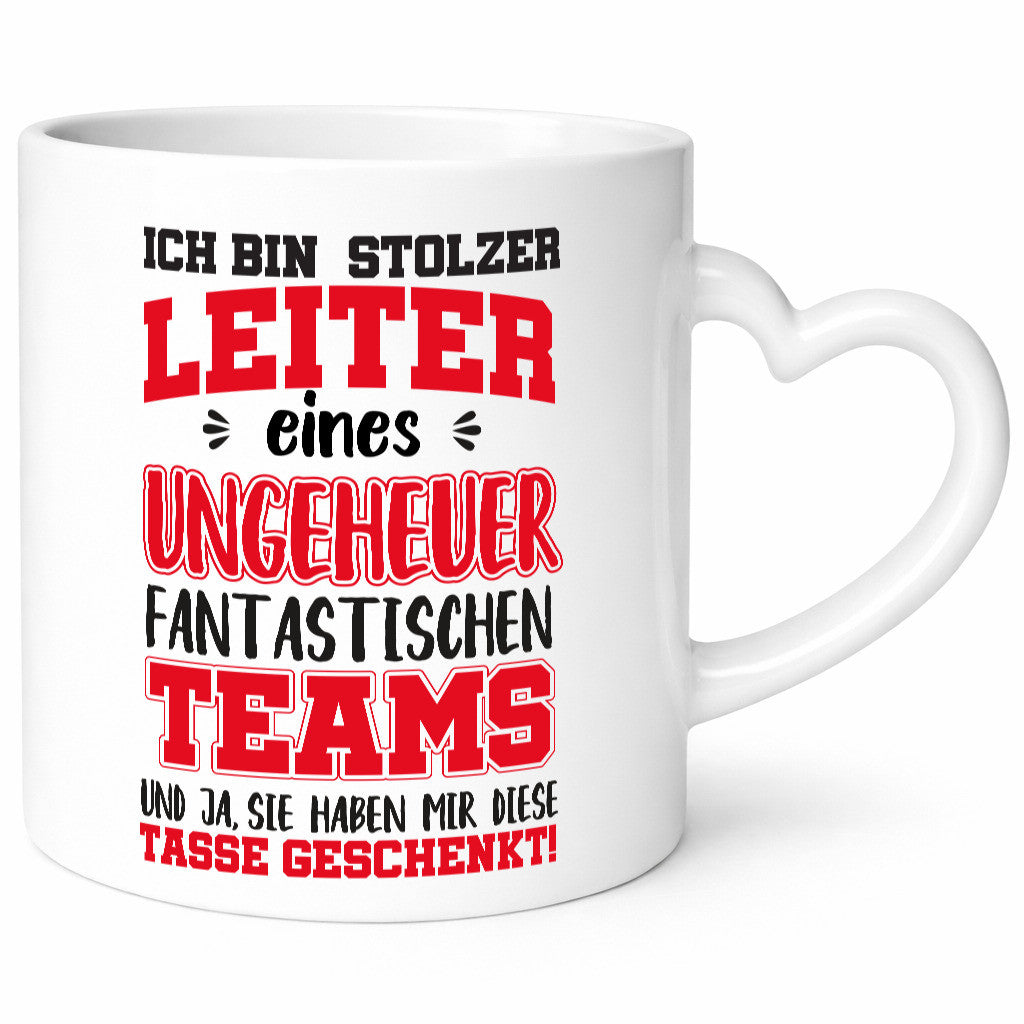 Stolzer Teamleiter | Beruf Tasse Mitarbeiter Humor lustiger Spruch Geschenk