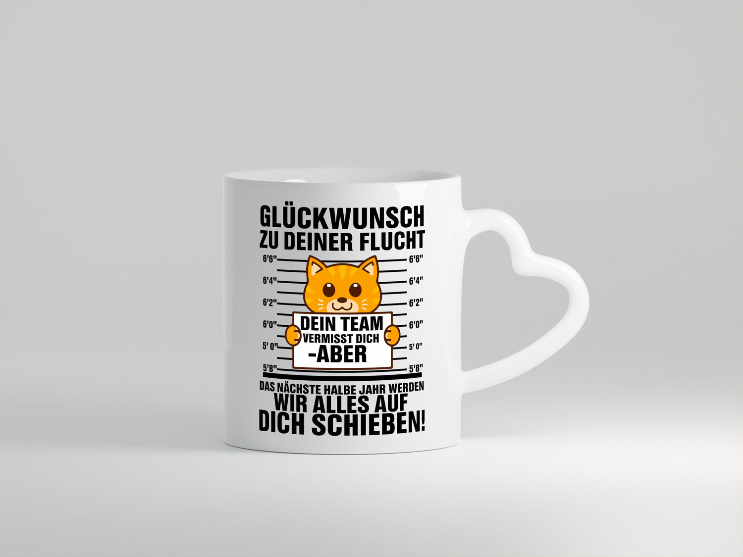Glückwunsch zur Flucht | Arbeitskollegen Katze Geschenkidee Arbeit Kollegen