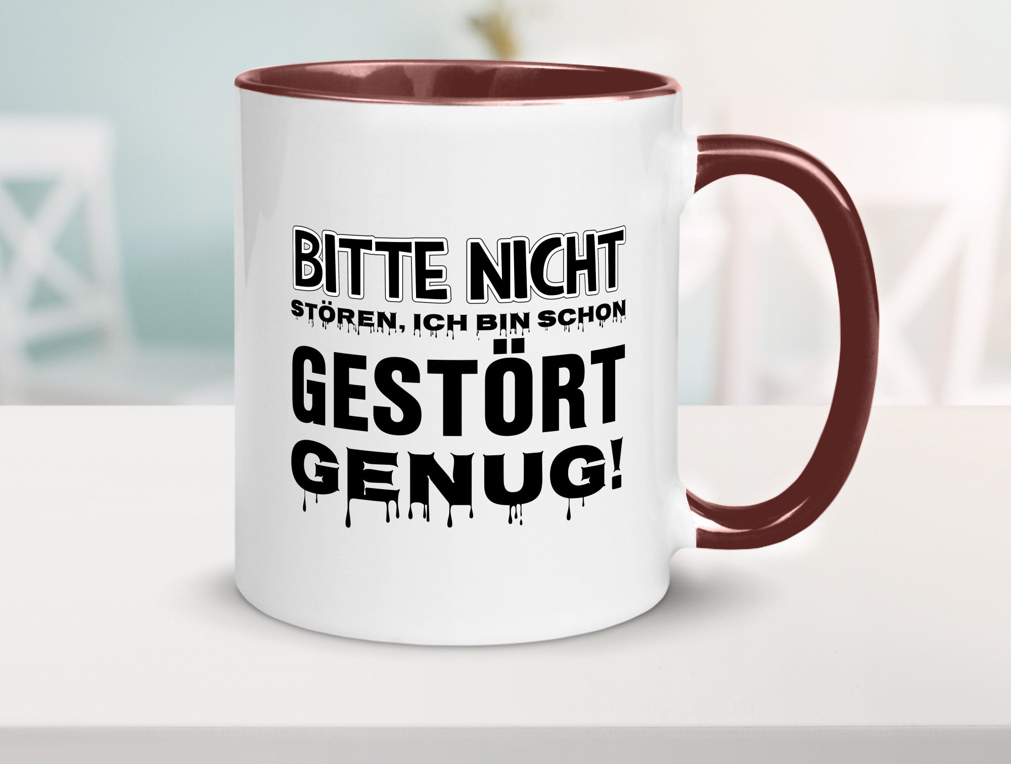Ich bin schon gestört lustiger Spruch Geschenk Humor Geschenkidee Tasse