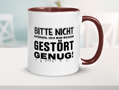 Ich bin schon gestört lustiger Spruch Geschenk Humor Geschenkidee Tasse
