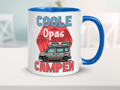 Coole Opas campen | Campingwagen Palmen Geschenk Familie Geschenkidee lustiger