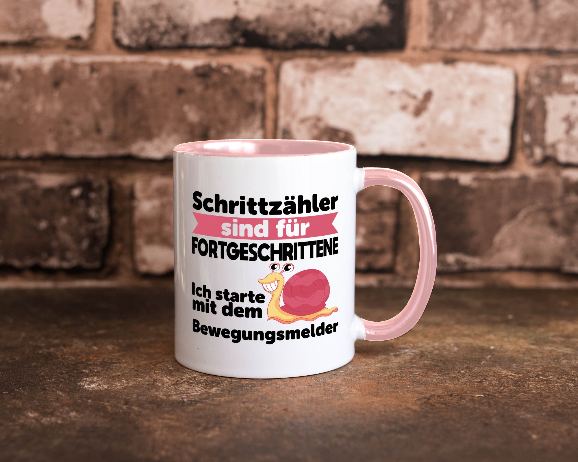 Schrittzähler Fortgeschrittene, Bewegungsmelder | Schnecke Geschenk Humor